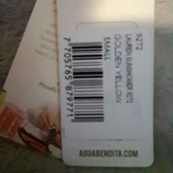 Agua Bendita Lauren sunshower bikini Top / Small - NWT - Picture 9 of 10